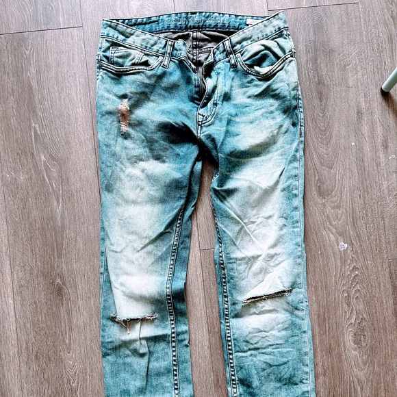 Calvin Klein distressed jeans men 31 - Picture 1 of 3